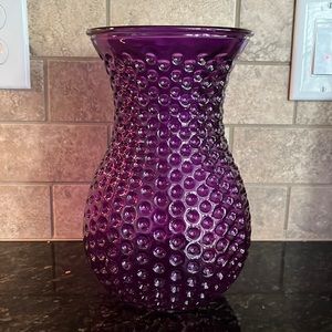 Purple glass vase